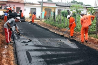 Vila Riod recebe obras de pavimentação 