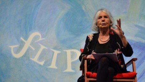 A professora Beatriz Sarlo, na sessão de abertura da Flip 2015 - Festa Literária Internacional de Paraty, com a mesa literária: As Margens de Mário