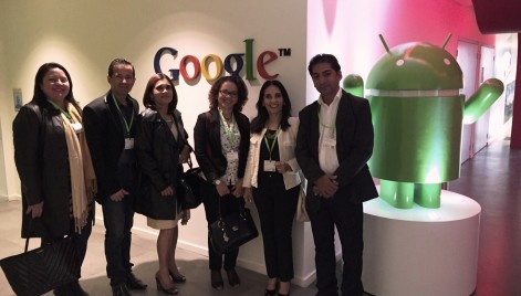 Técnicos da Seduc na sede do Google em São Paulo