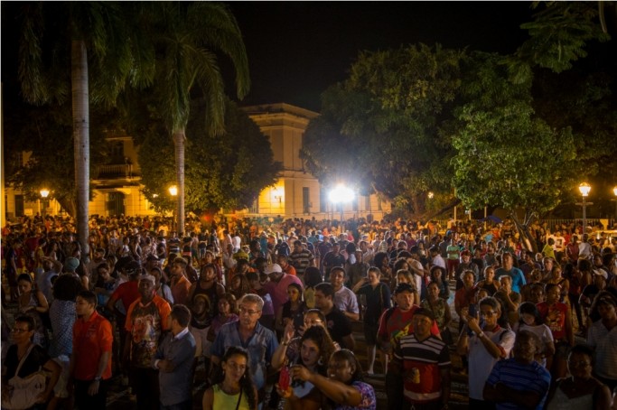 Praça Nauro Machado no Centro Histórico de São Luís tem recebido grande público para as atrações do projeto Mais Cultura e Turismo