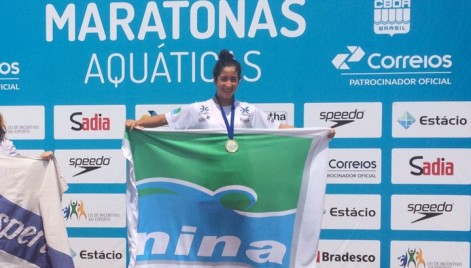 Nadadora Maranhense é campeã brasileira de Maratonas Aquáticas