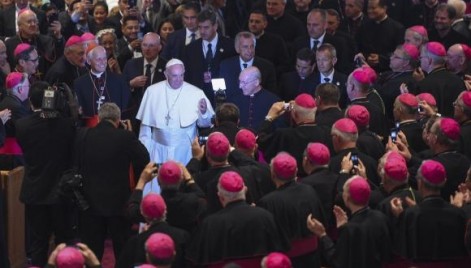 Papa Francisco chega à Catedral de São Mateus Apóstolo, em Washington