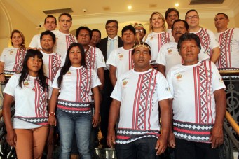 Governador recebe atletas que irão representar o Maranhão nos Jogos Mundiais Indígenas