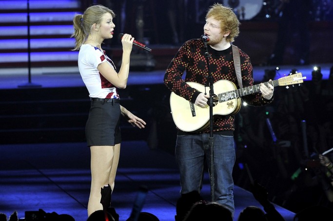 Taylor Swift e Ed Sheeran 