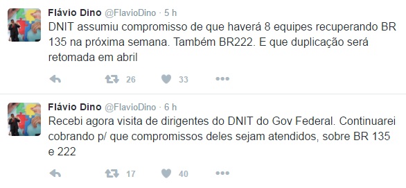 Twitter do Flávio Dino