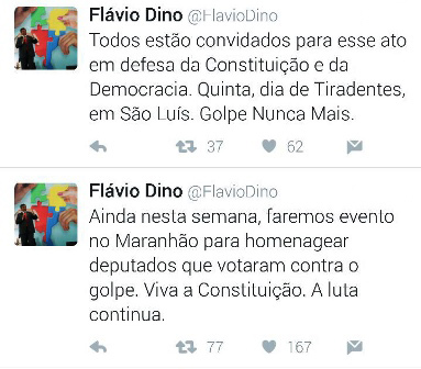 Flávio Dino anuncia ato contra aprovação do Impeachment