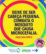 Campanha de combate ao Aedes com foco na relação do zika vírus com a microcefalia