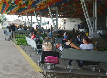 Aeroporto Cunha Machado na manhã desta sábado
