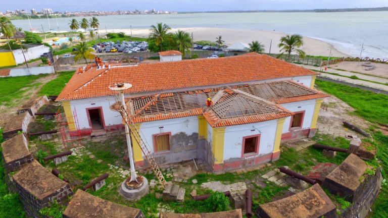 Revitalização do Forte Santo Antônio perto da conclusão