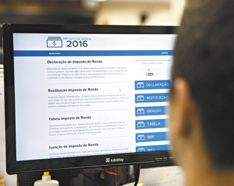 Programa para fazer declaração do IR estará disponível nesta quinta