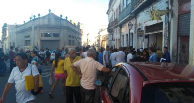 Comerciante é baleado em assalto no Centro