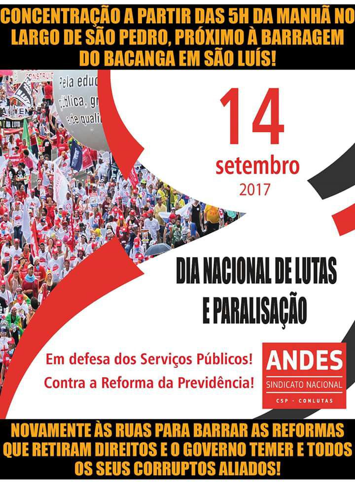 Servidores públicos fazem ato contra reformas