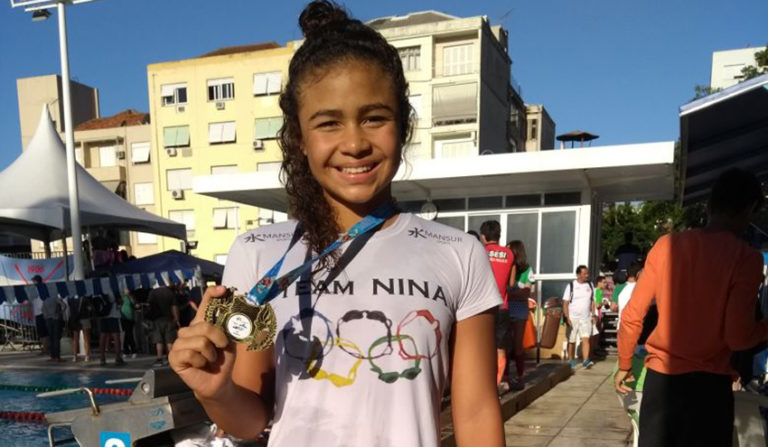Nadadora maranhense é a terceira melhor do Brasil