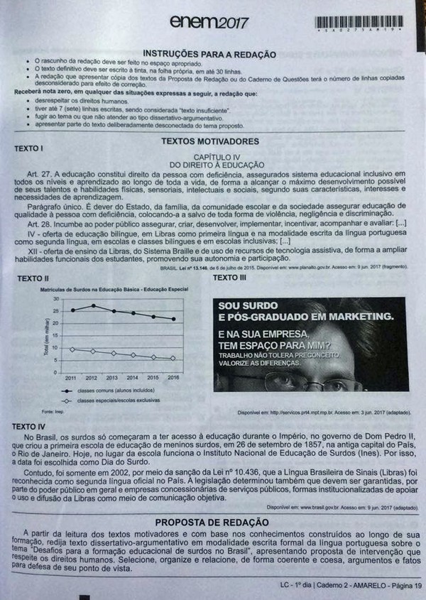 Professores analisam o polêmico tema da redação