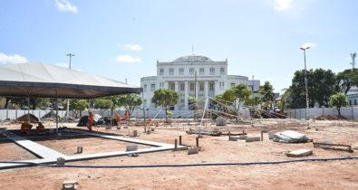 Entidades realizam vistoria em obras da Praça Pantheon