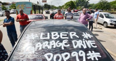 Motoristas do Uber, 99 e Garage Driver fazem carreata em São Luís