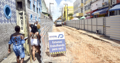 Obras na Rua Grande mudam rotina no Centro da capital