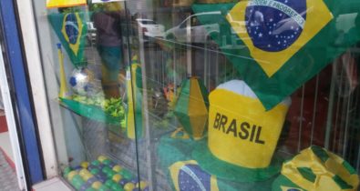 Comércio de São Luís começa a entrar no clima de Copa do Mundo