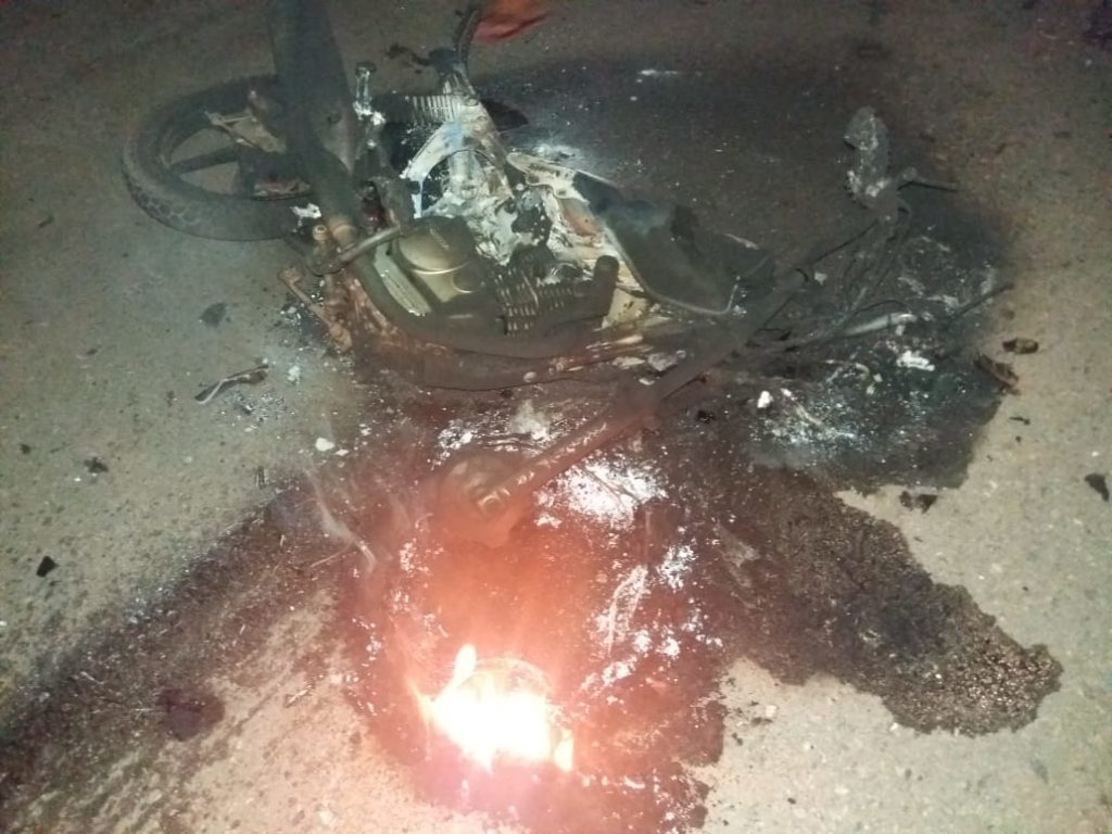 Colisão frontal deixa uma pessoa morta e outra em estado grave