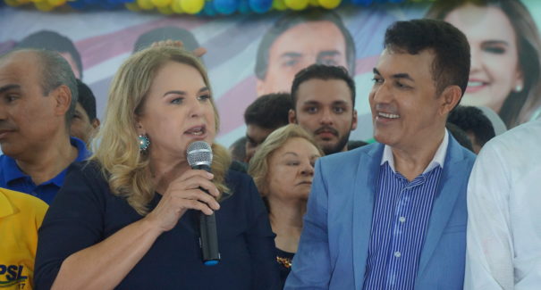 “Sou guerreira. Sou mãe”, diz Maura Jorge em convenção estadual do PSL