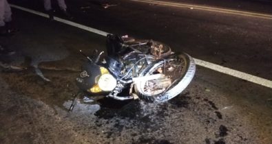 Acidente deixa motociclista morto e duas pessoas feridas