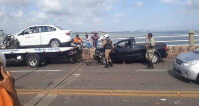 Colisão na Ponte do São Francisco congestiona trânsito na região central