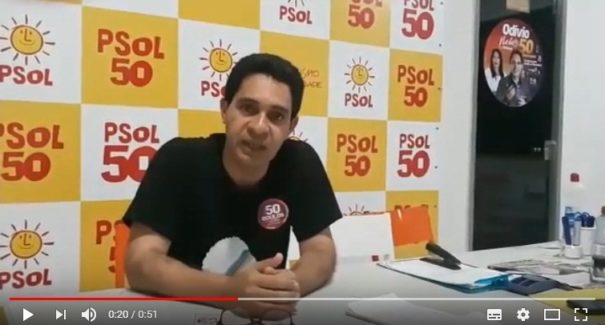 Odívio Neto envia vídeo para justificar ausência em sabatina