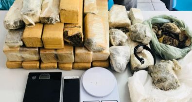 Operação policial apreende 35kg de maconha