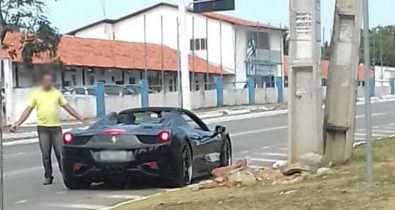 Vídeo: Carro de passeio bate em Ferrari no Renascença