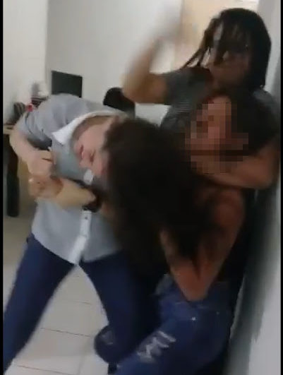 Trecho do vídeo da agressão, publicado no YouTube.