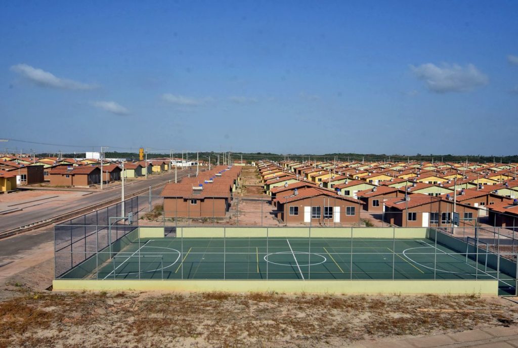 O Residencial Morada do Sol, no bairro do Maracanã, conta com quadras poliesportivas. (Foto: Prefeitura de São Luís)