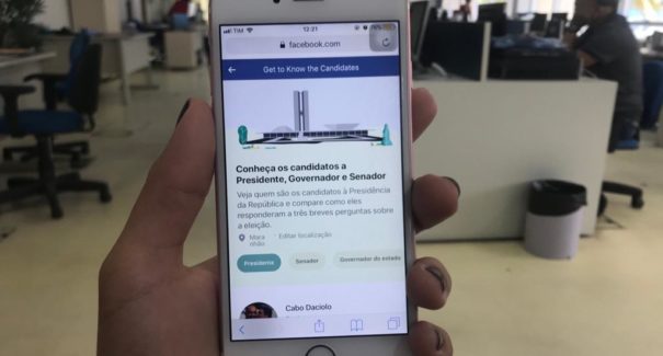 Ferramenta do Facebook para apresentar os candidatos maranhenses