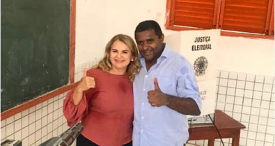 Maura Jorge vota em Lago da Pedra, interior do Maranhão