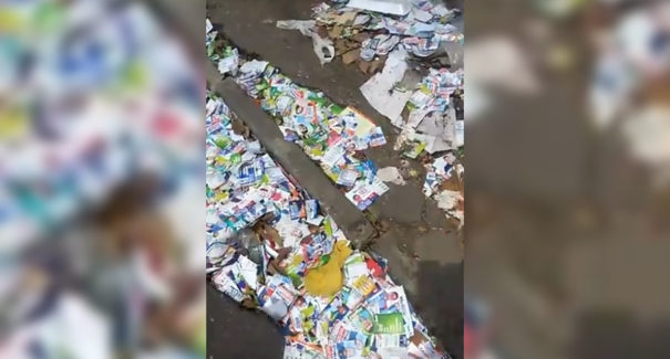 Santinhos são descartados em vias públicas de São Luís