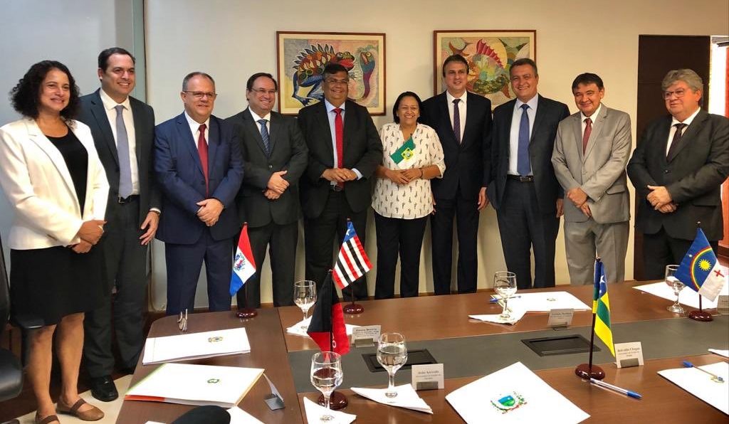 Governadores do Nordeste se reúnem em Brasília. (Foto: Reprodução/Twitter)
