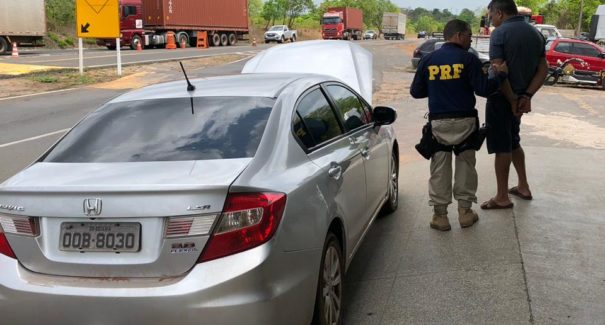 PRF apreende veículo com ocorrência de Roubo na BR 316