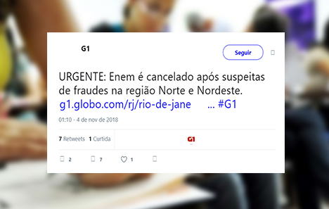 Enem 2018 foi cancelado por fraude? Checamos