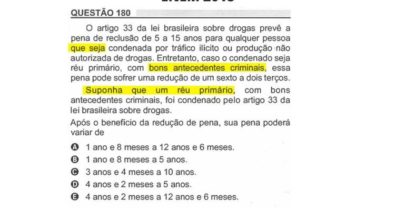 Questão de matemática é anulada do Enem por ser repetida