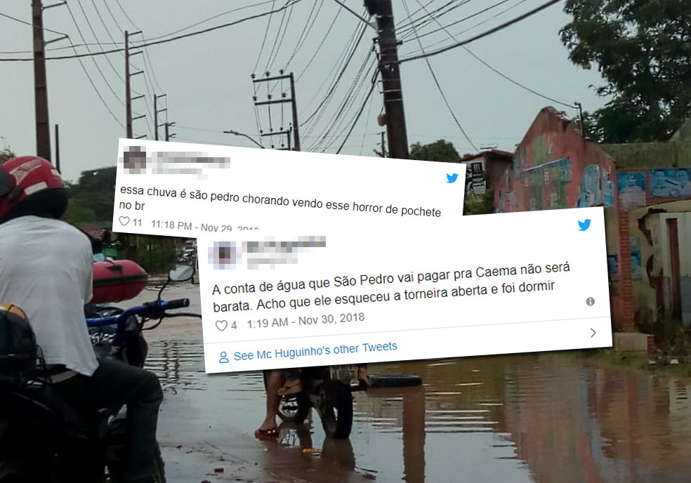 Chuva em São Luís: “São Pedro” entra nos Trending Topics do Twitter