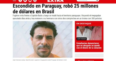 Jornal paraguaio traça perfil do chefão do assalto de Bacabal