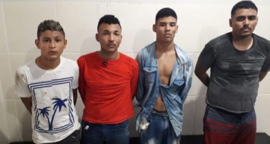 Quatro suspeitos de roubo a loja são presos pela polícia