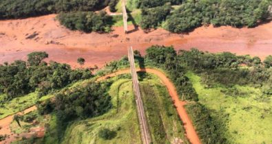 Imagens aéreas do rompimento da barragem de Brumadinho