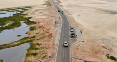 A nova estrada de Barreirinhas em imagens