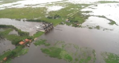 Oito dias depois, barragem rompida em Pinheiro segue sem reparo ideal