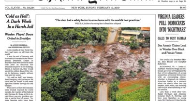 New York Times sobre barragem de Brumadinho: tragédia que pode se repetir