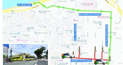 Prefeitura interdita trânsito em avenida no Centro, em São Luís