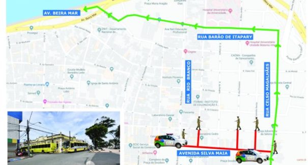 Prefeitura interdita trânsito em avenida no Centro, em São Luís