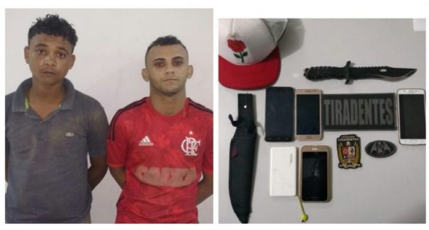 Batalhão Tiradentes prende dupla de assaltantes a ônibus no Ipase