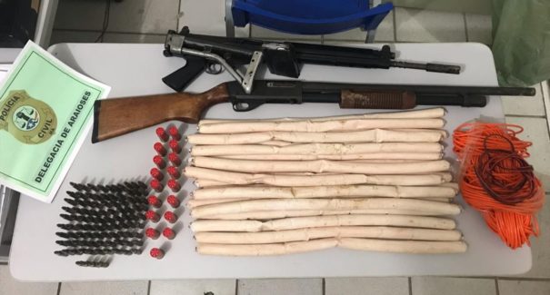 Armamento pesado e explosivos são apreendidos em Araioses