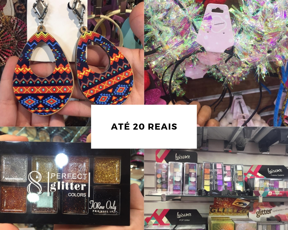 RUA GRANDE: Maquiagens e acessórios pro carnaval de até 20 reais